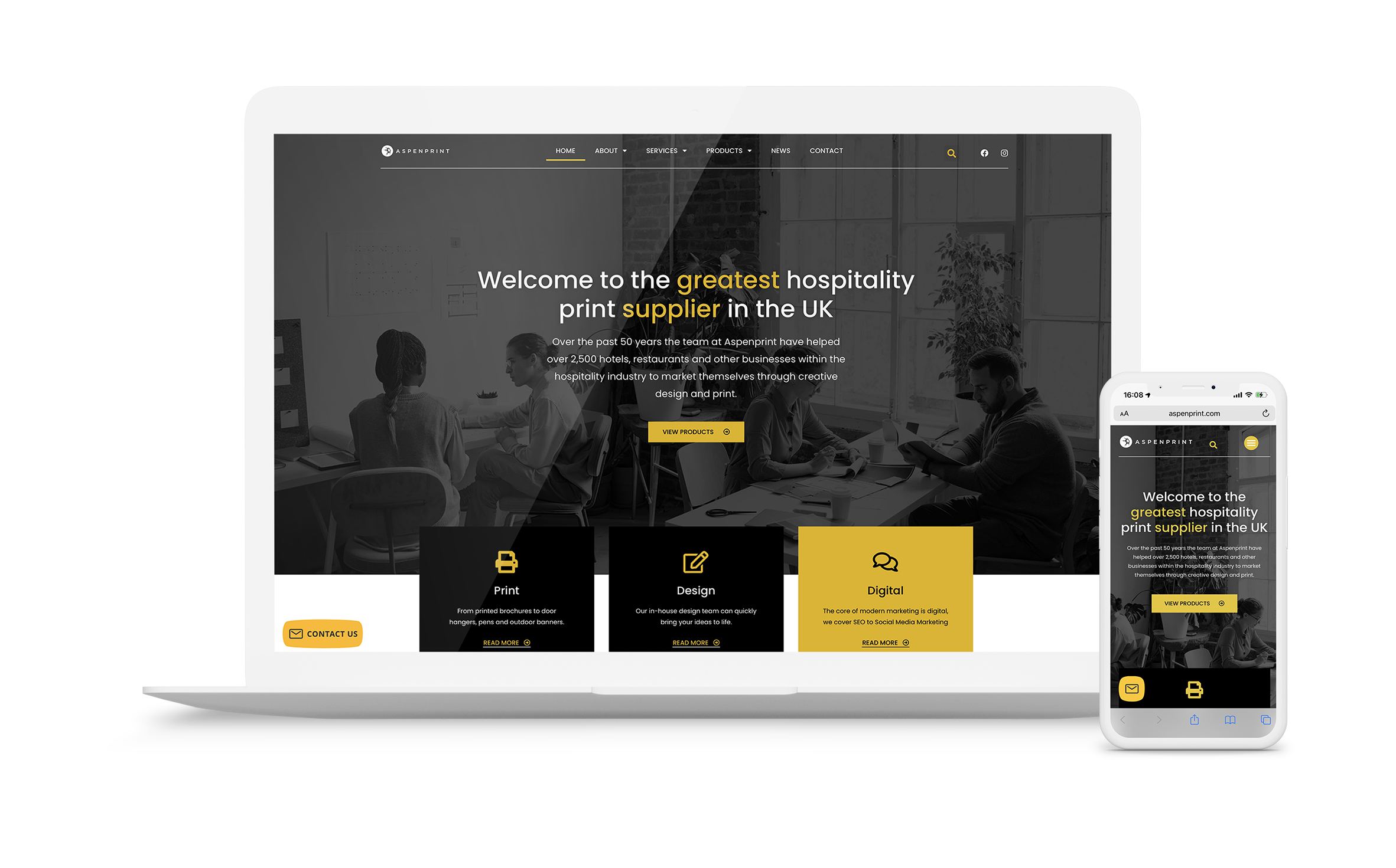 Website Design & Digital Marketing for Aspenprint