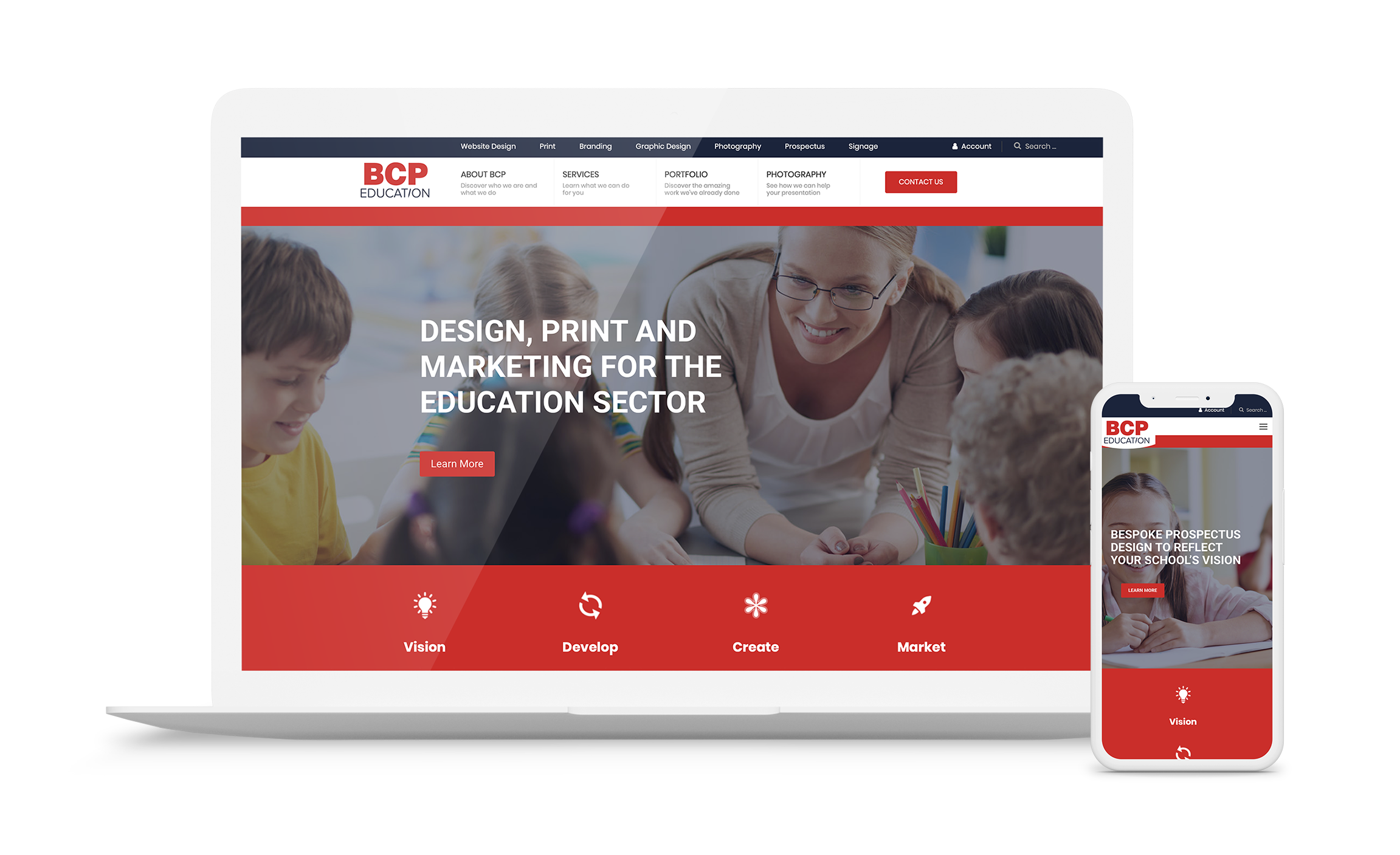 Interactive Website for BCP Education – Clarity Design